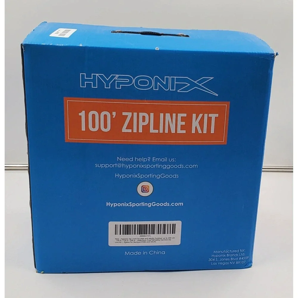 Hyponix The Zip Line 100' Turnbuckle Set‎ Up